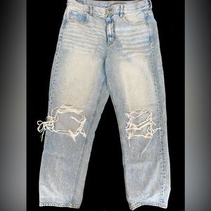 American Eagle Ripped Mom Jeans